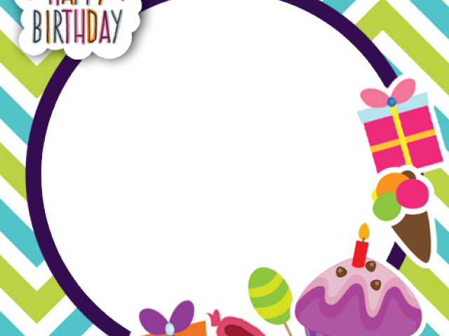 Birthday Frame - Birtdhday Frame Png (640x480), Png Download