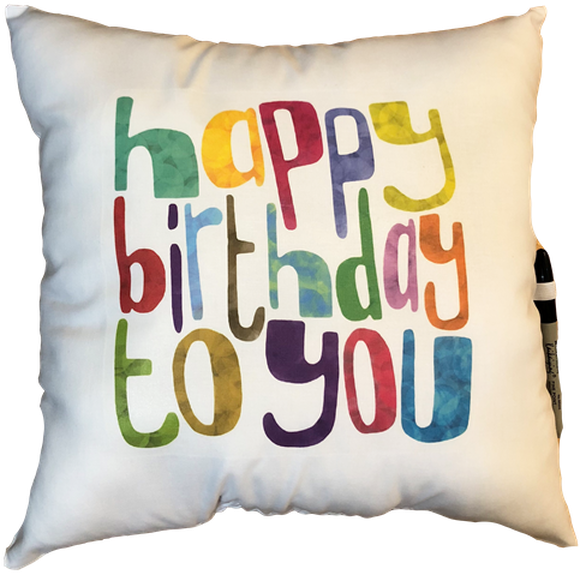 Happy Birthday To You Autograph Pillow - Cute Birthday Meme (586x576), Png Download
