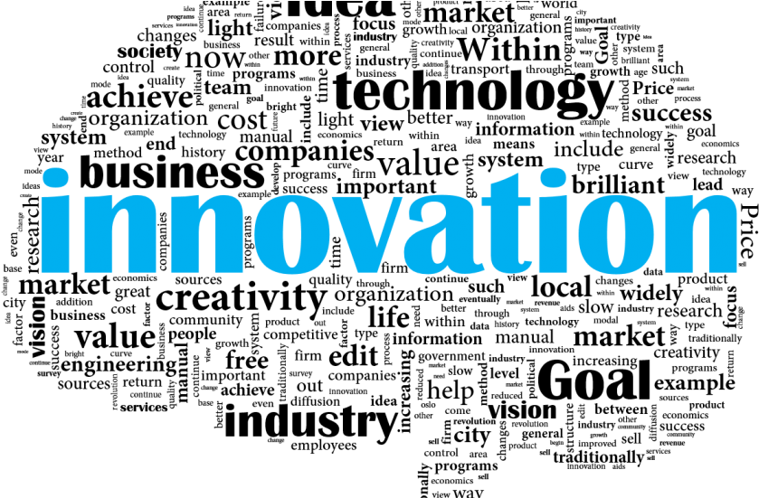 Light Blue Clipart Innovation - Poster (990x550), Png Download