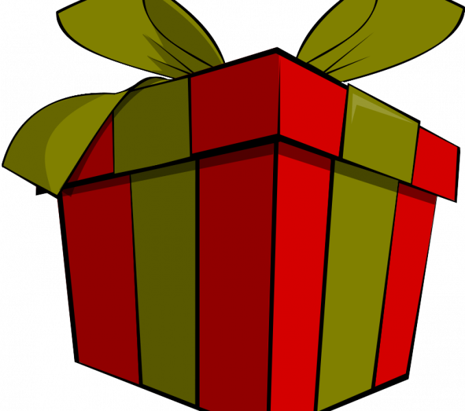 Graphic Black And White Stock Christmas Gift Free Presents - Christmas Present Clipart Png (678x600), Png Download