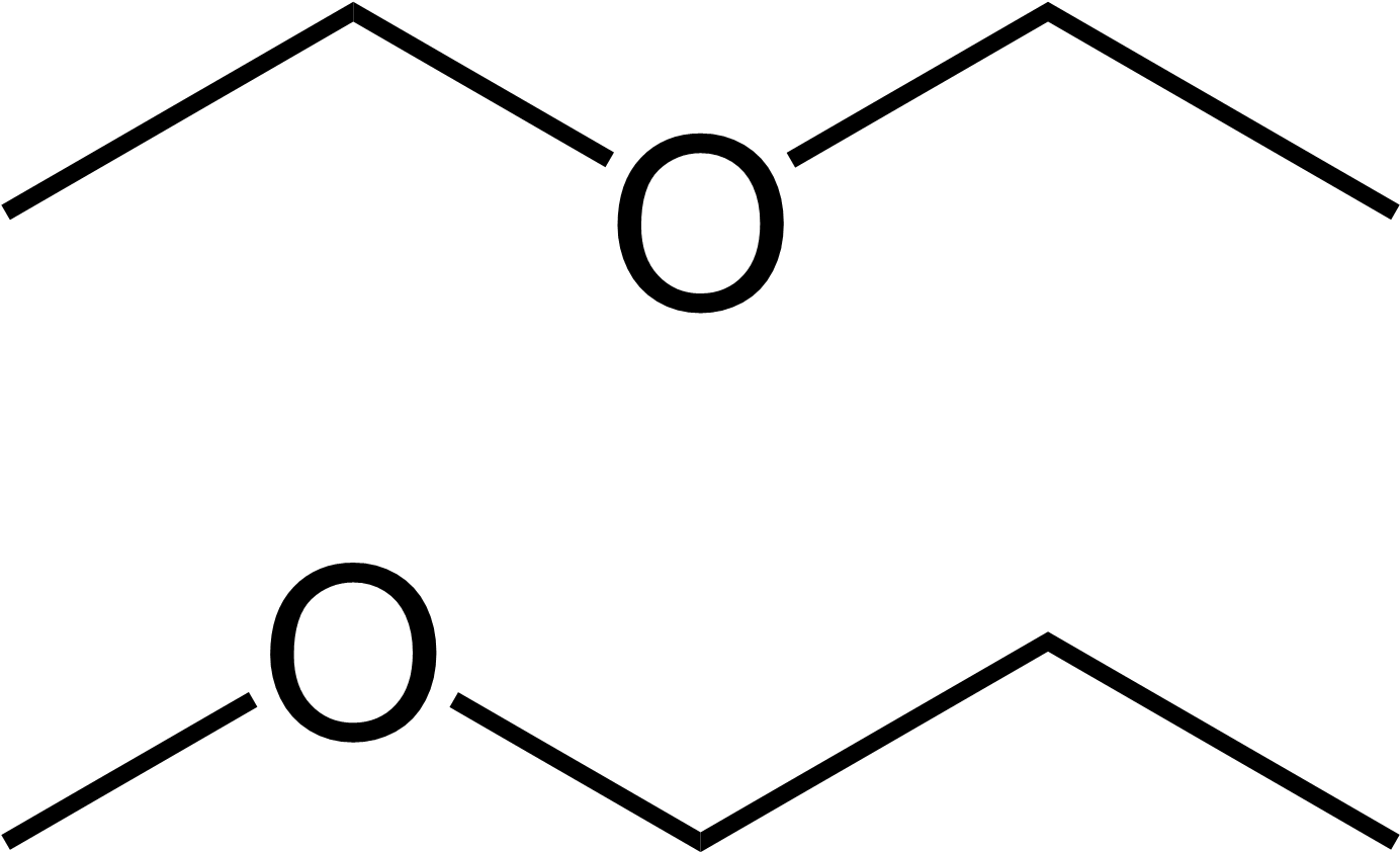 File - Ethers C4 - Png - Three Ethers With Formula C4h10o (1422x881), Png Download