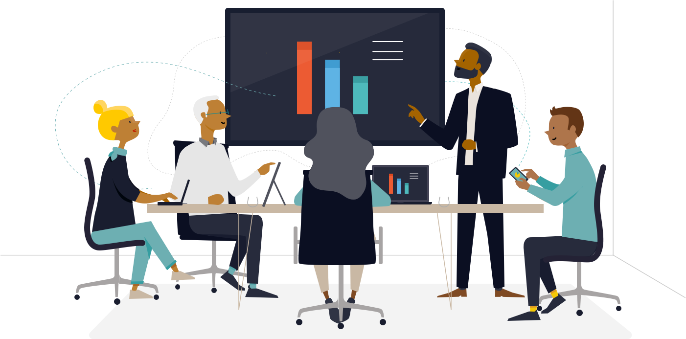 Wireless Presentation That's Simple, Smart And Secure - Conversation (1402x693), Png Download