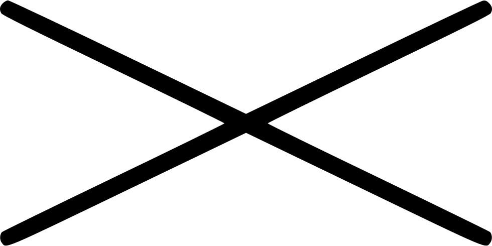 Cross Compressed Sign Comments - Wrong Cross Transparent Background Black (980x490), Png Download