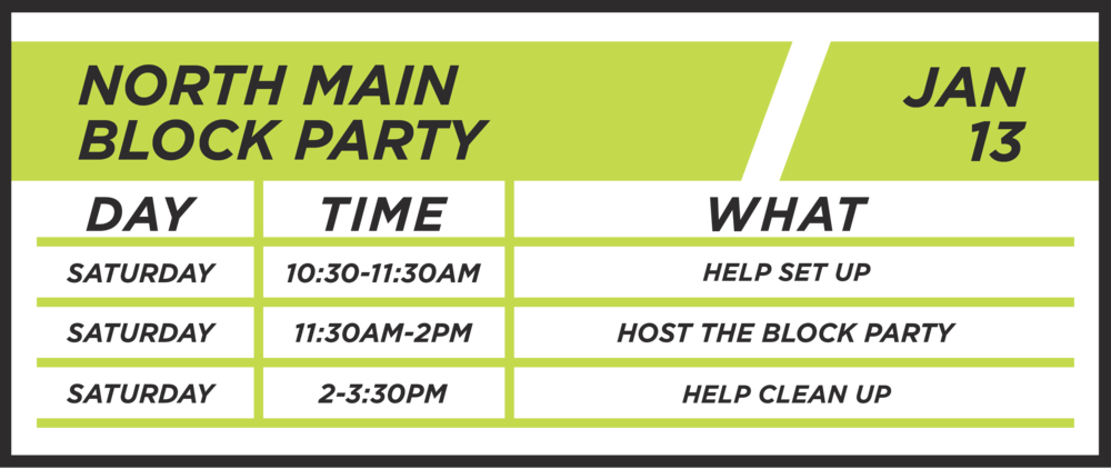 North Main Block Party-16 - Data Chambers (1000x422), Png Download