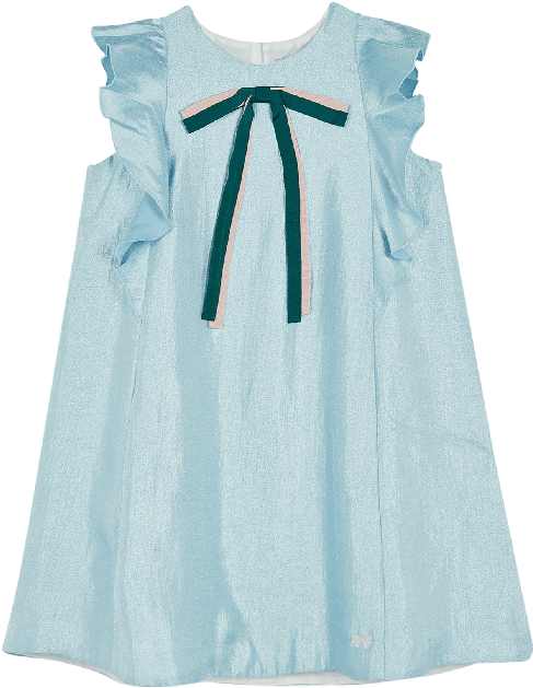 Blue Ribbon Flutter Dress - Pattern (700x700), Png Download