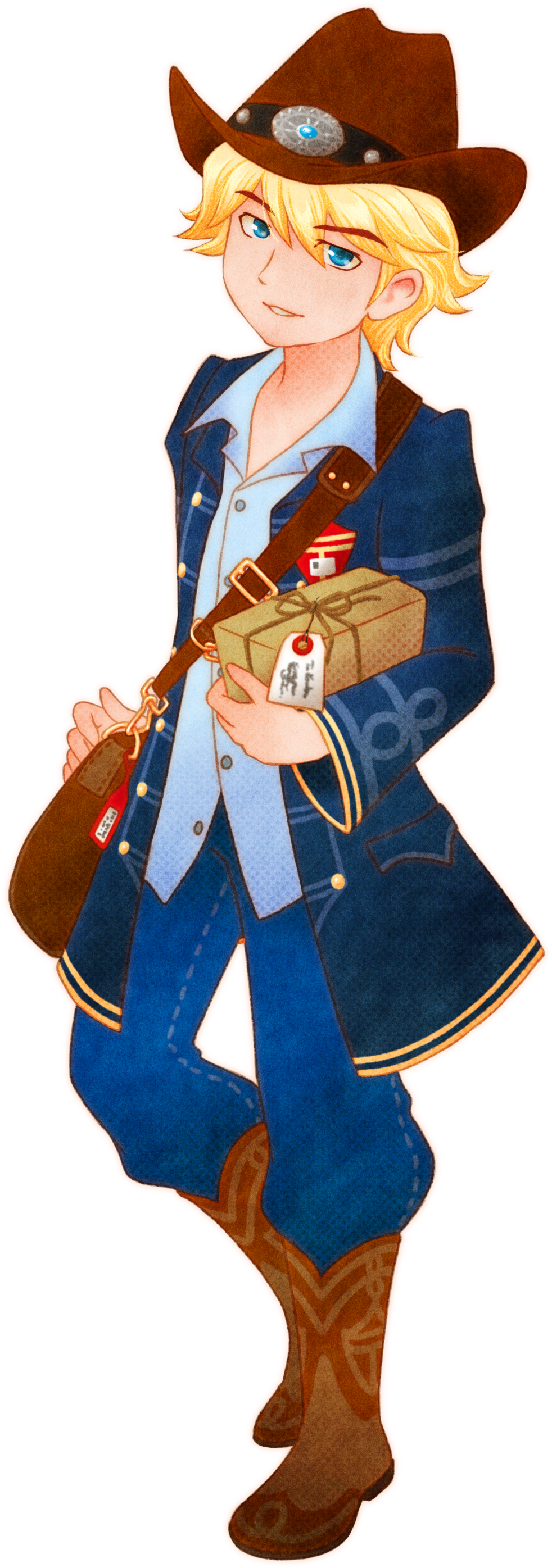 Story Of Seasons Trio Of Towns Wayne (2894x4093), Png Download