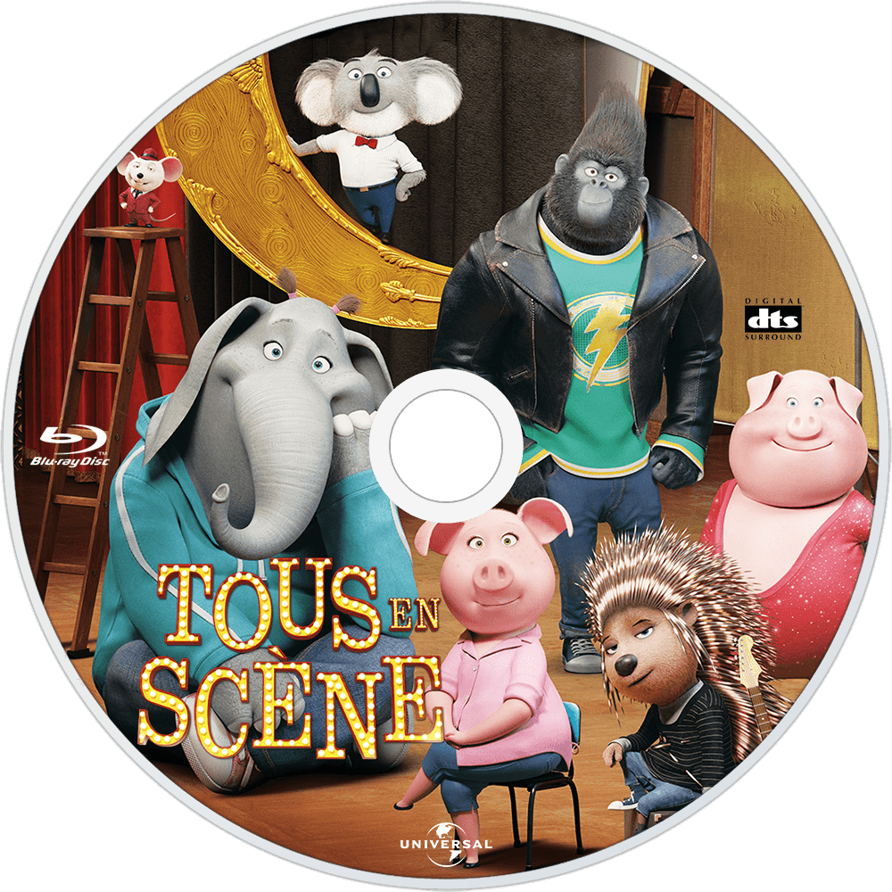 Sing Bluray Disc Image - Universal Studios Pig (1000x1000), Png Download