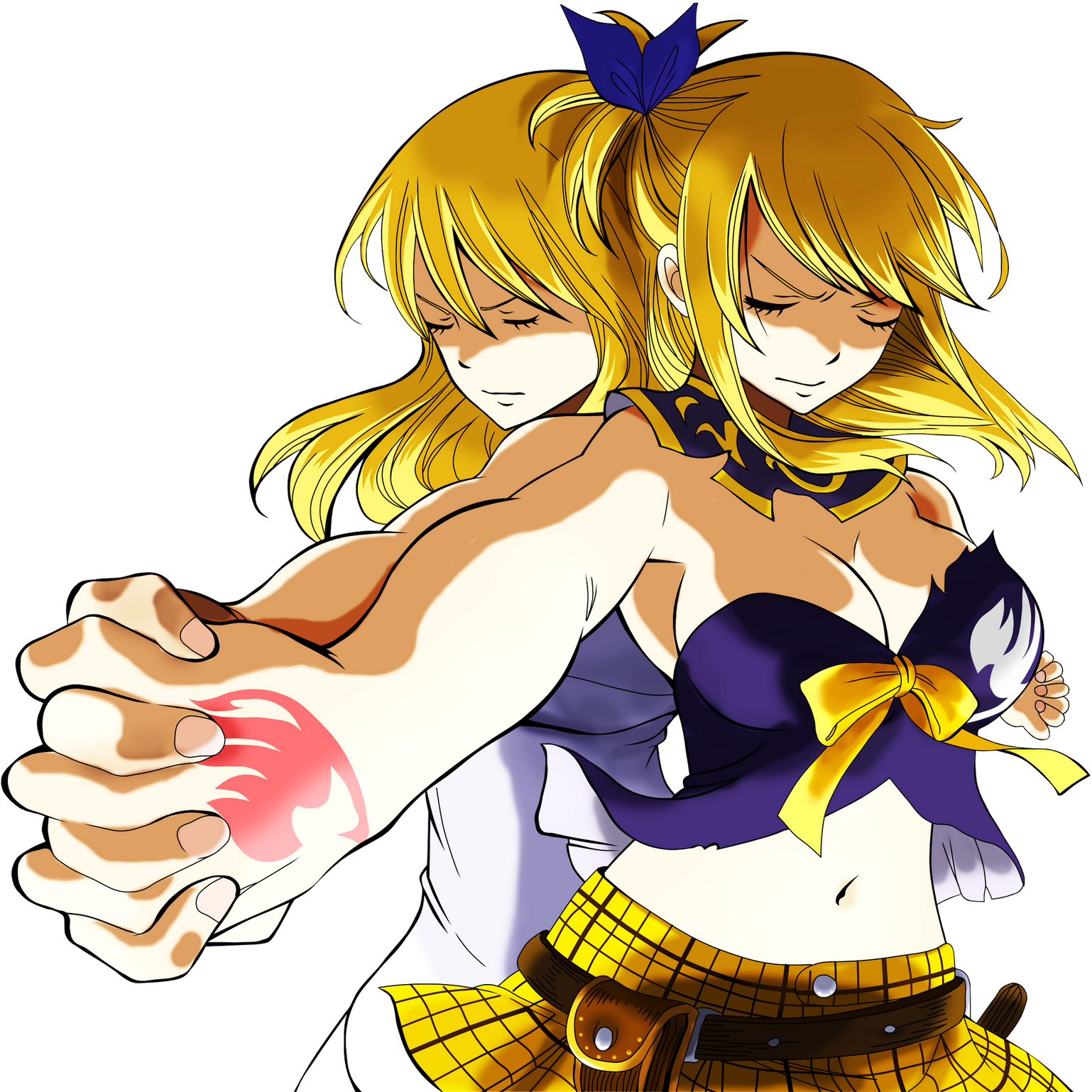 [ Img] - Fairy Tail De Lucy (1569x1600), Png Download