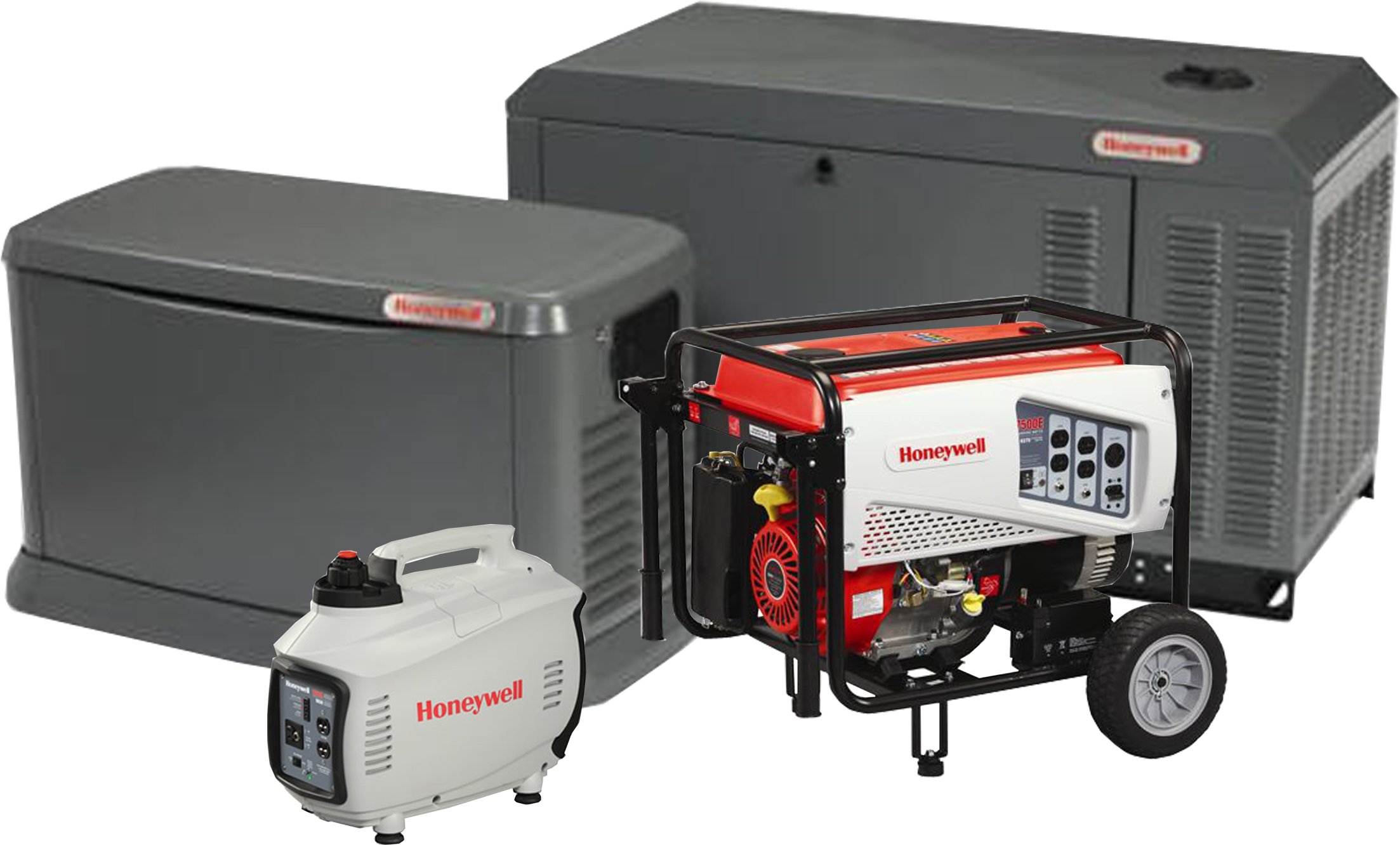 Honeywell Generators - Electric Generator (2550x1528), Png Download
