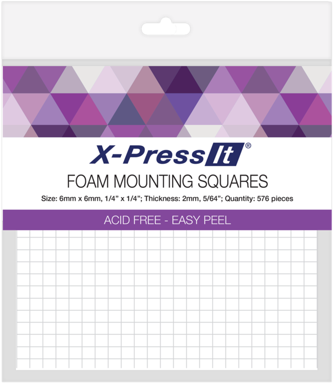 X-press It Foam Mounting Squares - X-press It (1000x1000), Png Download