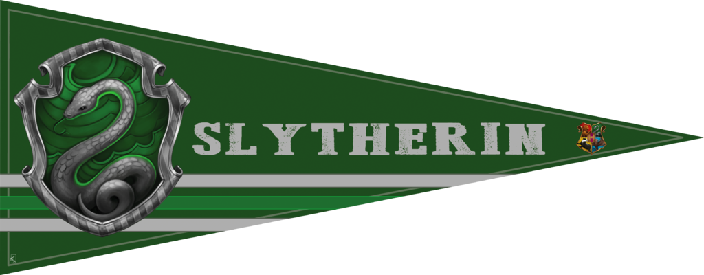 Https - //i - Postimg - Cc/rh8r5w7t/slytherin Pennant - Slytherin House (1024x400), Png Download