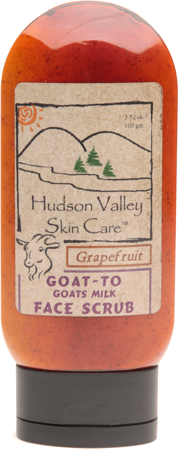 “goat-to” Face Scrub - Glass Bottle (1226x1883), Png Download