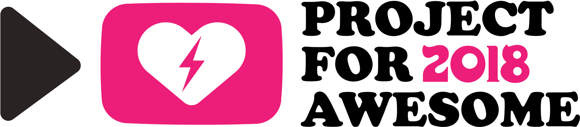 Project For Project For Awesome - Sign (2000x574), Png Download