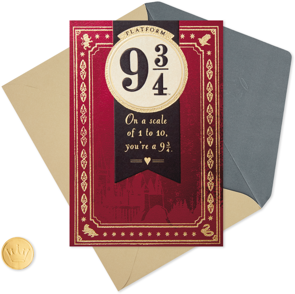 Harry Potter™ Platform Nine And Three-quarters Valentine's - Platform 9 3 4 Sign (1470x1470), Png Download