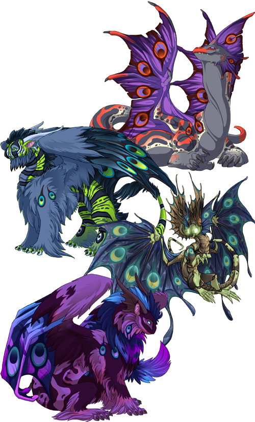 Download Peacock Big Flight Rising Peacock Gene Full Size PNG Image