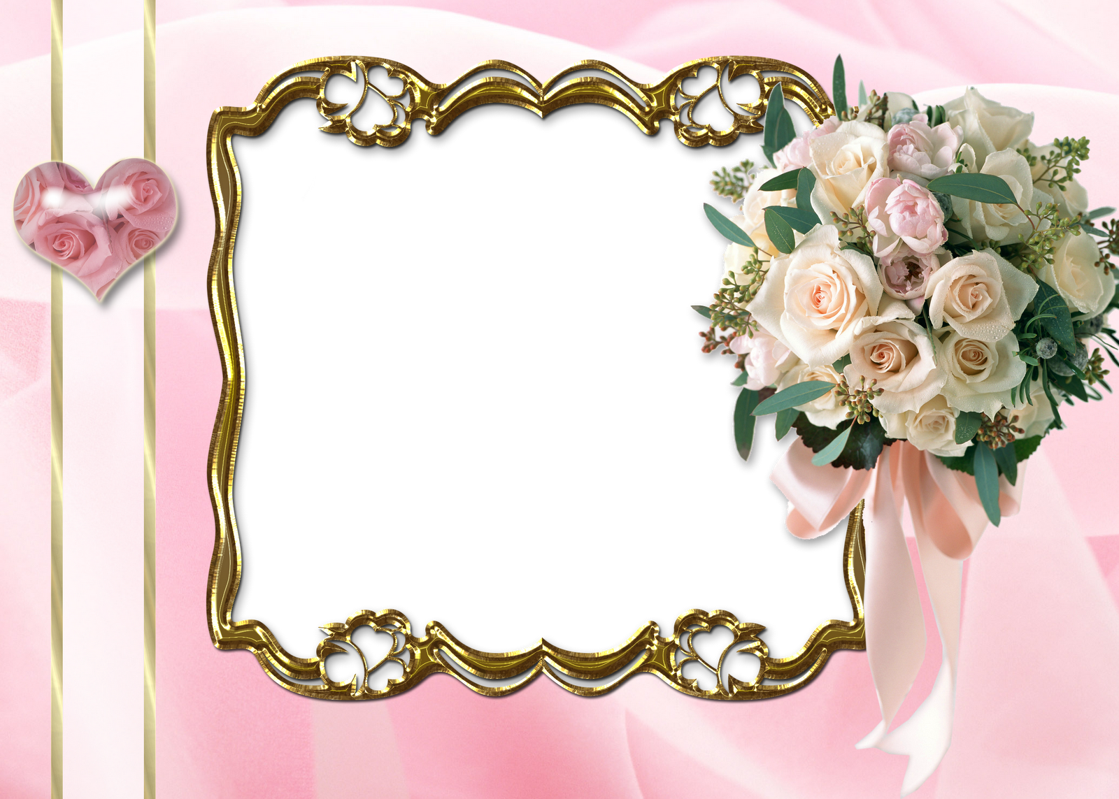 Png Photo, Flower Template, Frame Clipart, Wedding (1600x1143), Png Download