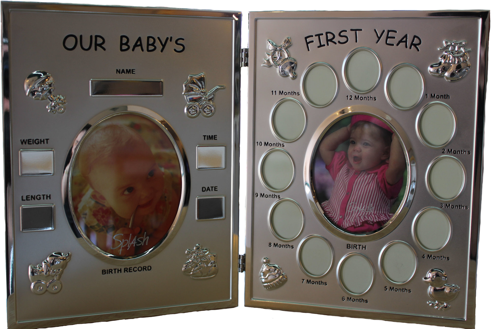 First Year Double - Our Babys First Year Photo Frame (2048x1343), Png Download