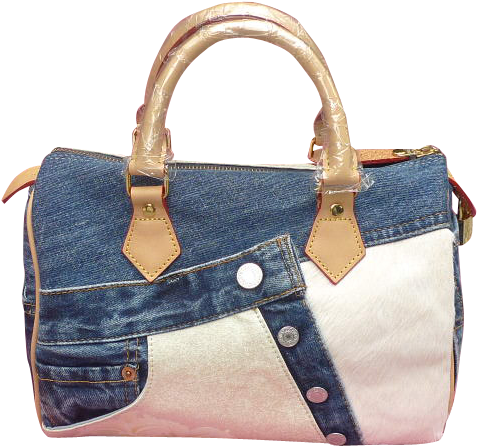 Orchid Handbag - Jean Handbag (640x480), Png Download