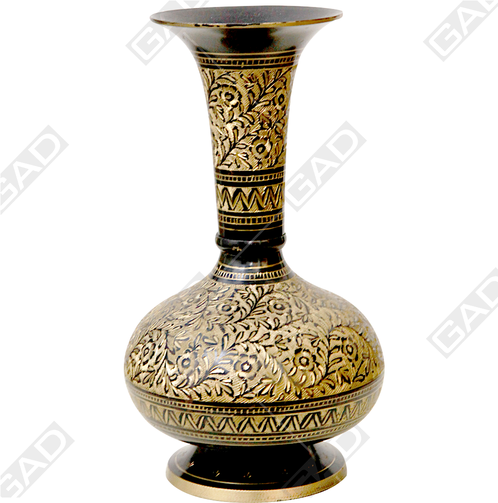 Download Flower Vase Goglet Jasmine Gold Polished Antique Full Size Png Image Pngkit
