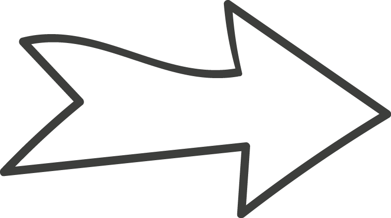 Right Arrow White Wedge Tail Doodle (791x441), Png Download