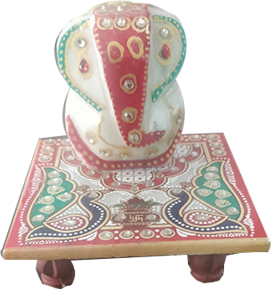 Shiva Arts Ganesha Peacock Choki - Earthenware (700x700), Png Download