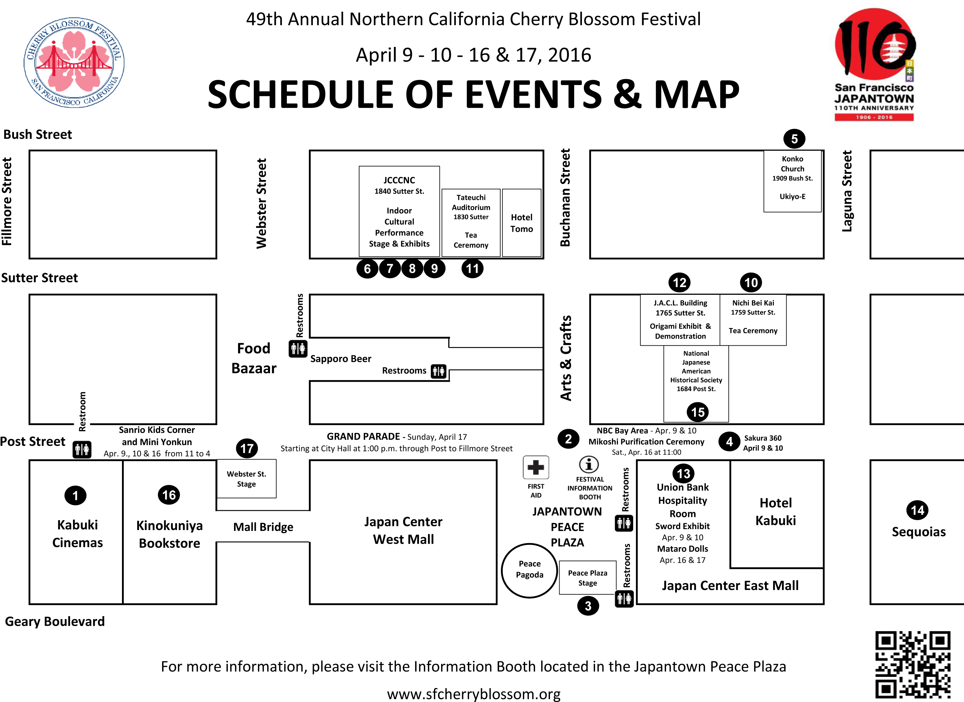 2016 Schedule Of Events Map - Dancor (3145x2278), Png Download