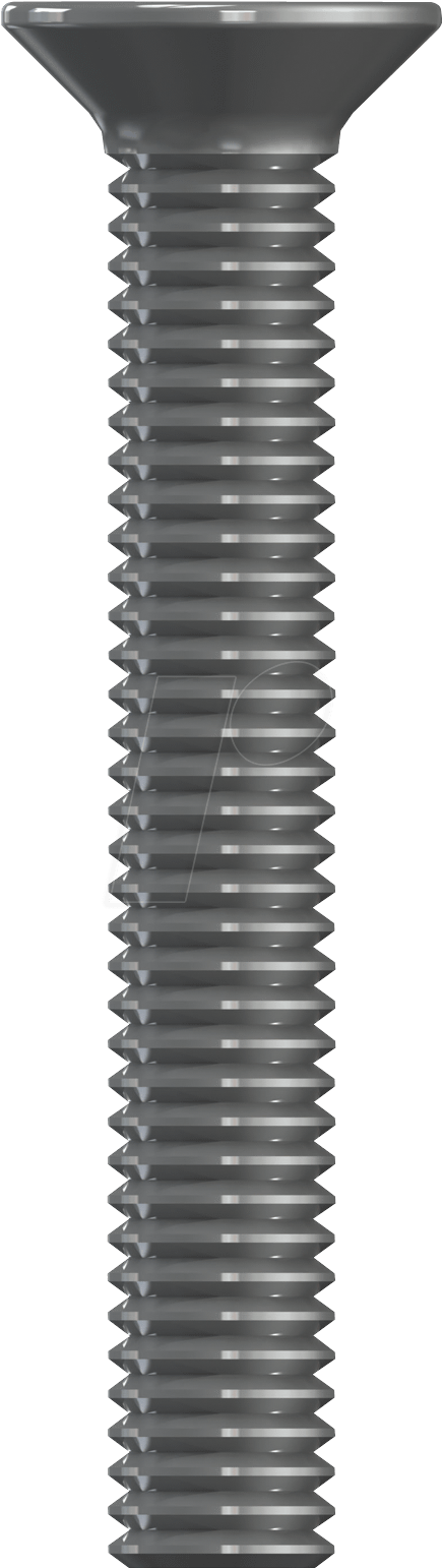 Flat Countersunk-head Screw, A2 Stainless Steel, M6, - Gear (454x1560), Png Download