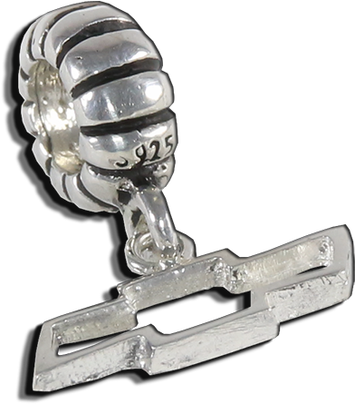 Chevrolet Dangle Bead - Silver (600x578), Png Download