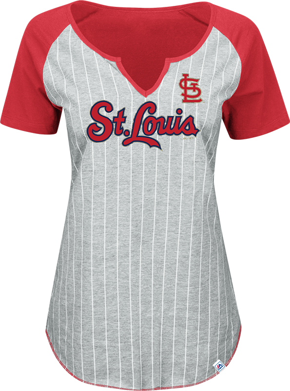 Louis Cardinals Ladies From The Stretch Fashion T-shirt - St. Louis Cardinals (595x800), Png Download