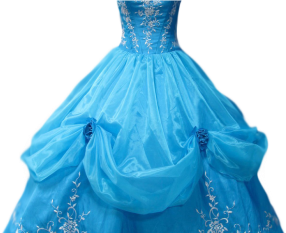 Wedding Dress Clipart Prom Dress - Ariana Grande In A Blue Dress (640x480), Png Download