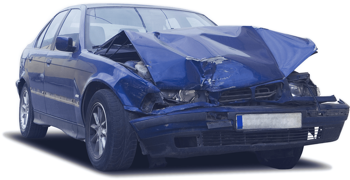 Destroy Highway Car - Wrecked Car (1200x675), Png Download