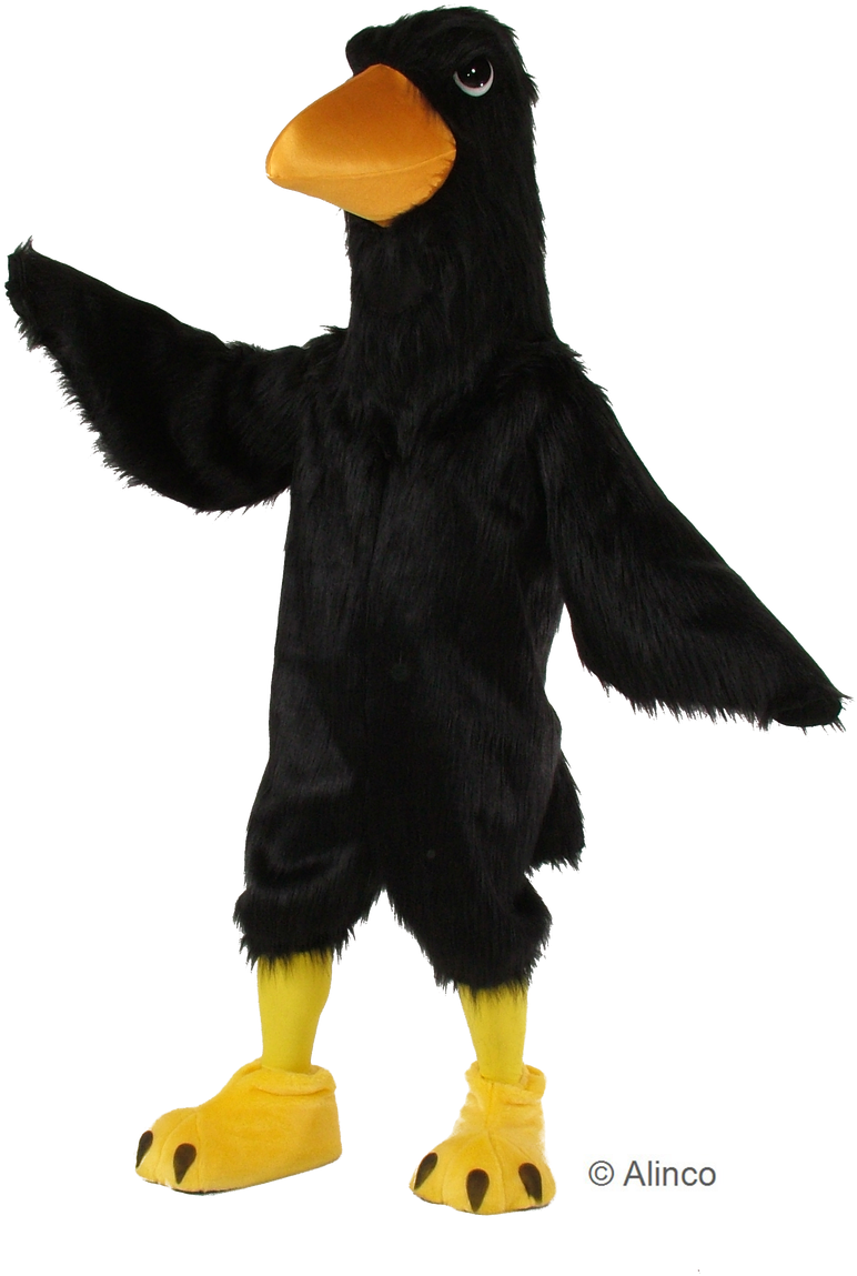 Black Big Bird (907x1280), Png Download