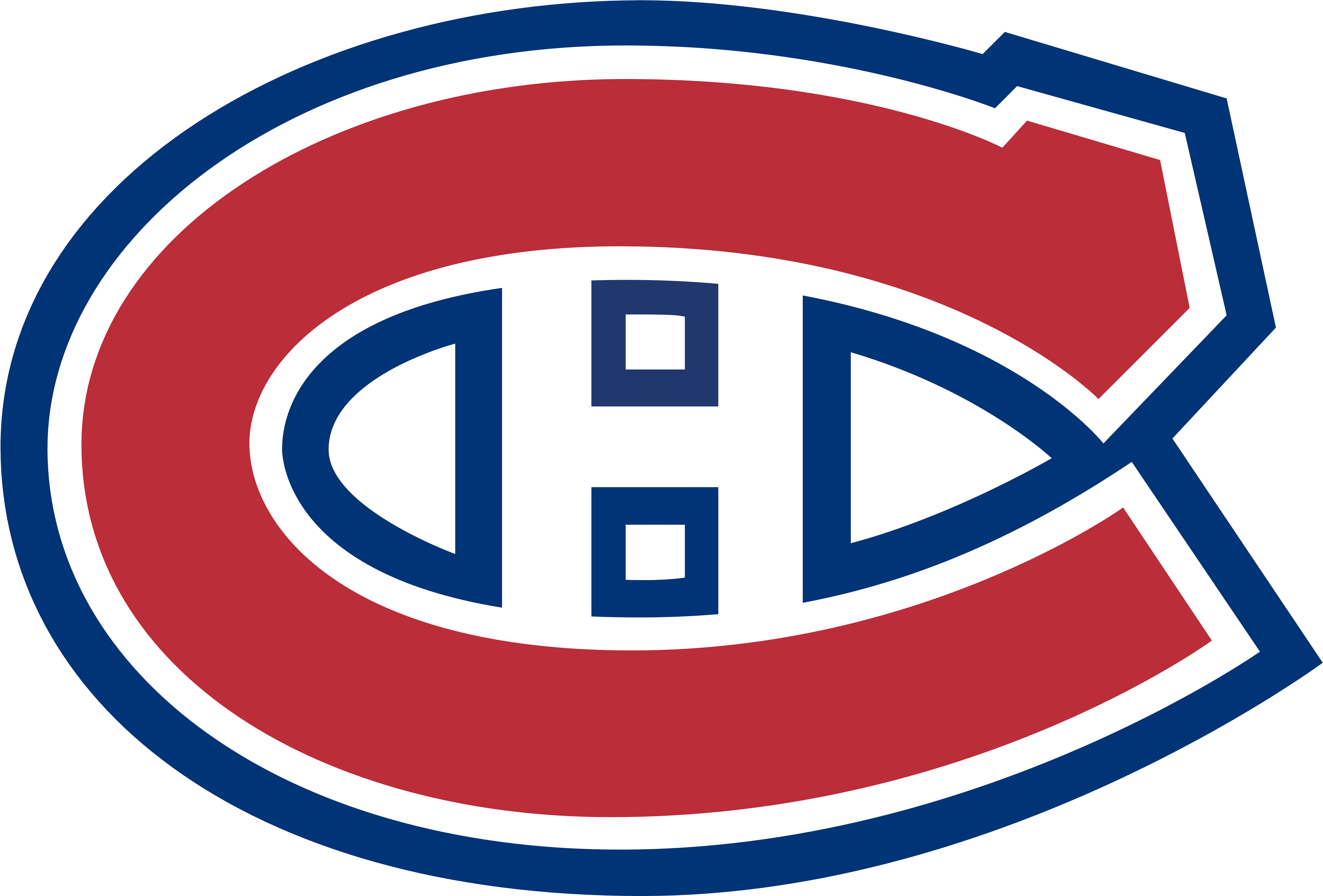 Montreal Canadiens Logo, Logotype, Emblem - Canadien De Montreal Logo Png (5000x3377), Png Download