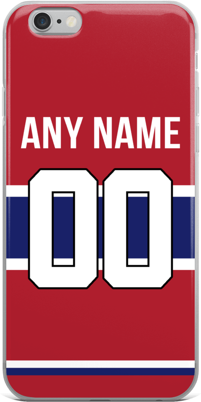Montreal Canadiens Jersey Iphone Case - Mobile Phone Case (1000x1000), Png Download