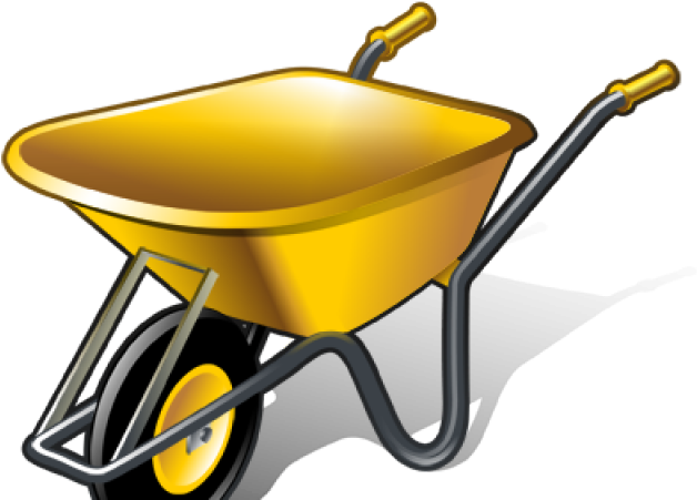Yellow Clipart Wheelbarrow - Wheelbarrow Icon (640x480), Png Download