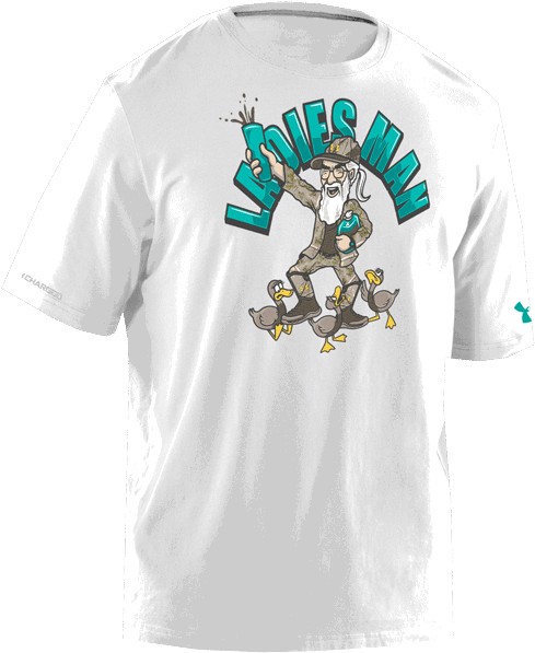 Under Armour Duck Commander Uncle Si Ladies Man White - Active Shirt (600x600), Png Download