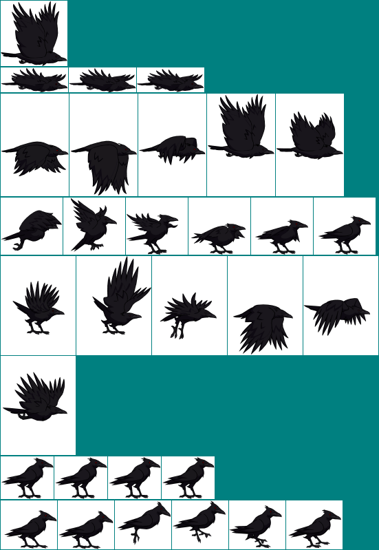 Crow (551x799), Png Download