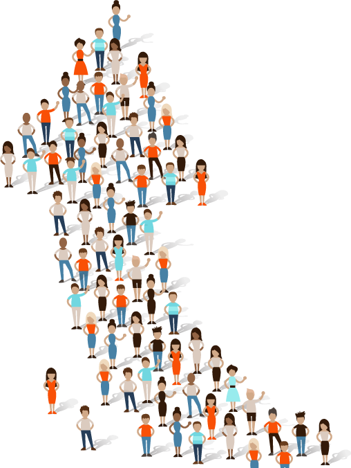 Hockey Stick Increase People - Mlm Education (508x676), Png Download