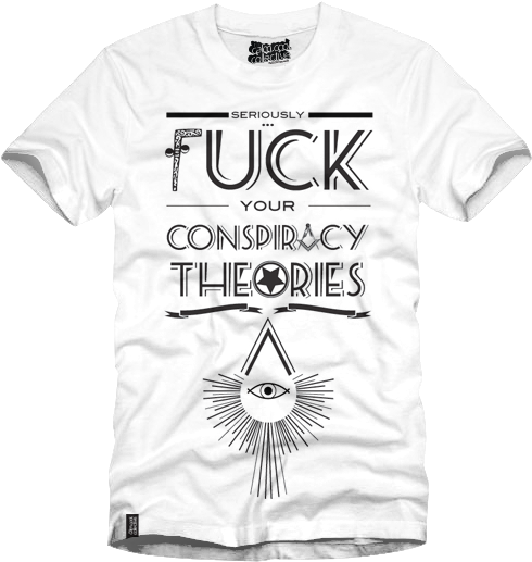 Image Of Conspiracy Theories White Tee - Creemore Springs T Shirt (600x600), Png Download