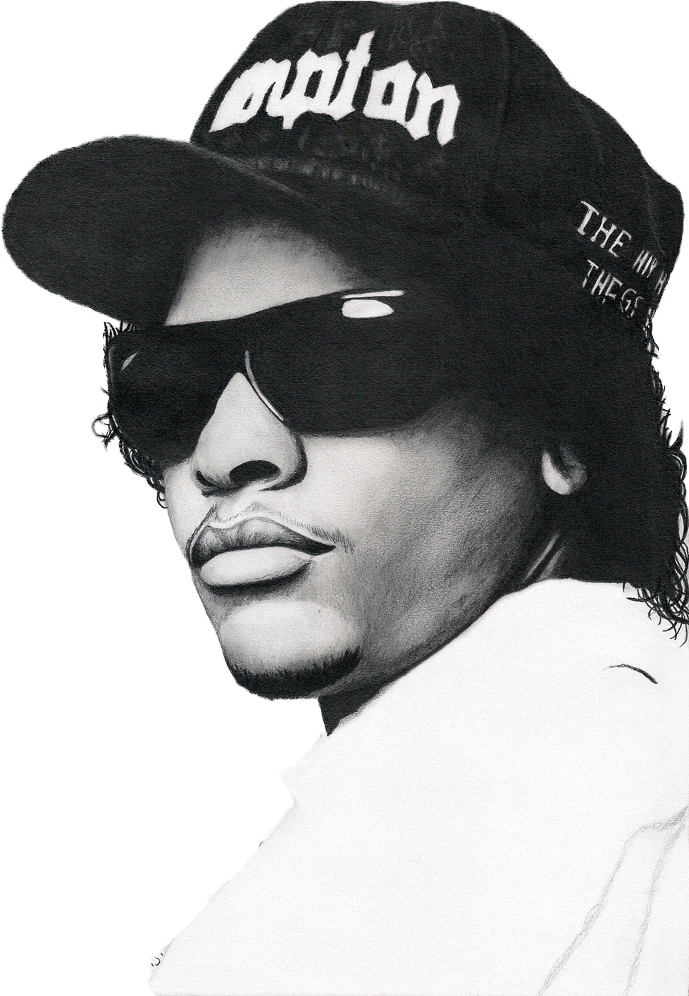 Eazy E Hip Hop Music N W - Nwa Drawing Eazy E (1000x1413), Png Download