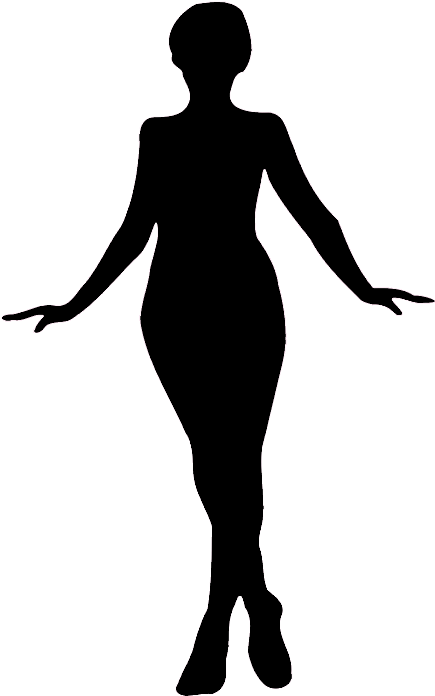 Melt That Fat Deals - Woman Silhouette (529x763), Png Download