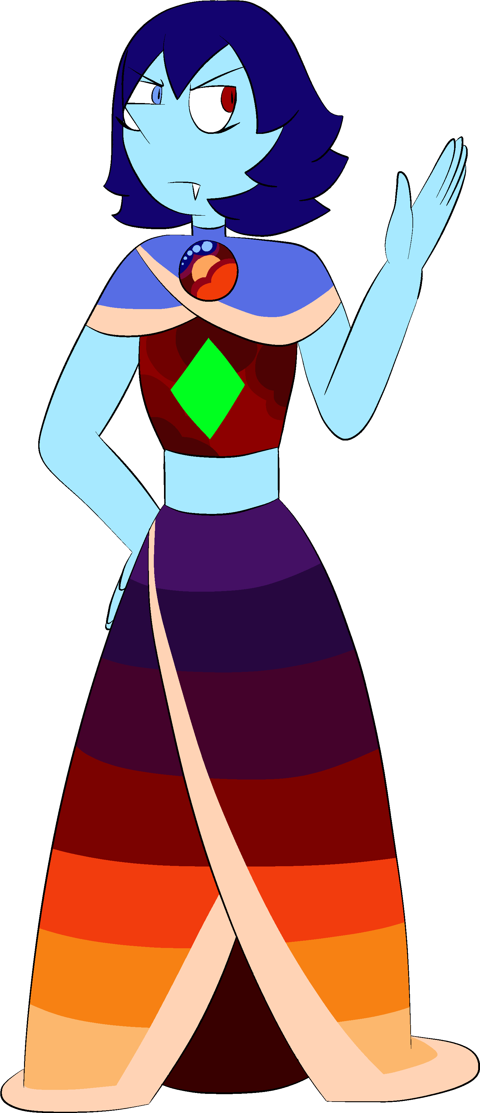 Dragon Breath Fire Opal New - Cartoon (1611x3675), Png Download
