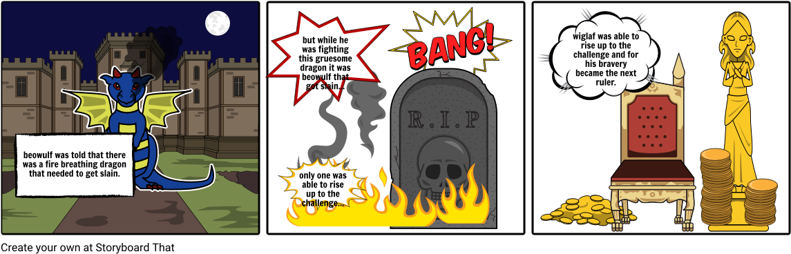 Beowulf Comics - Cartoon (1164x385), Png Download