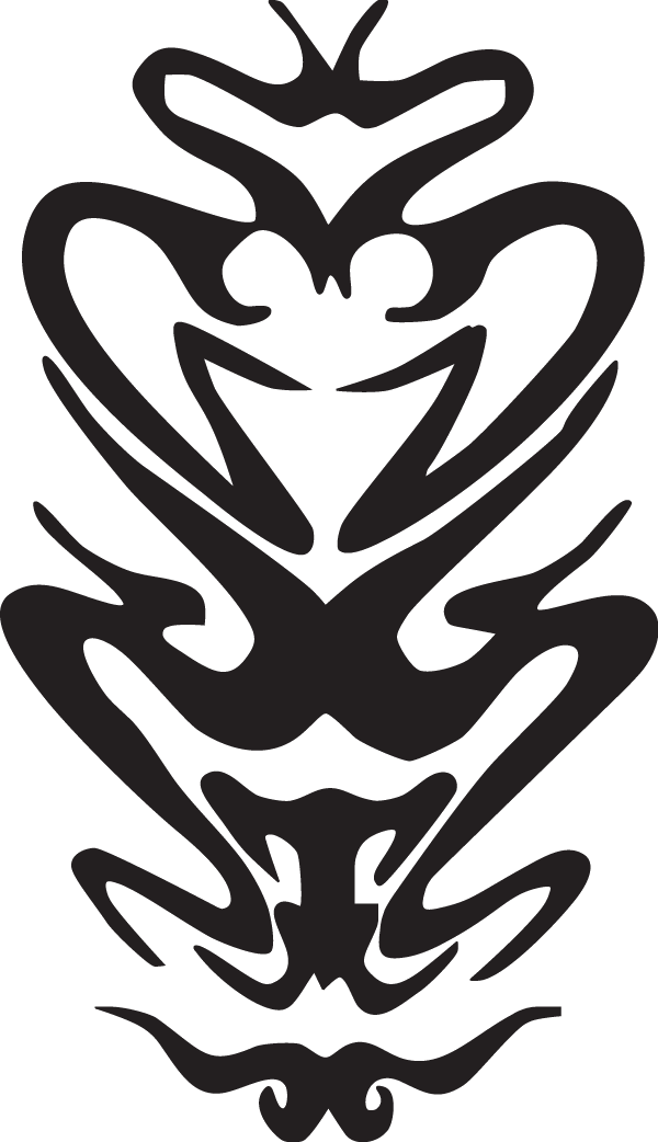 Aztec Tribal Decal - Emblem (600x1042), Png Download