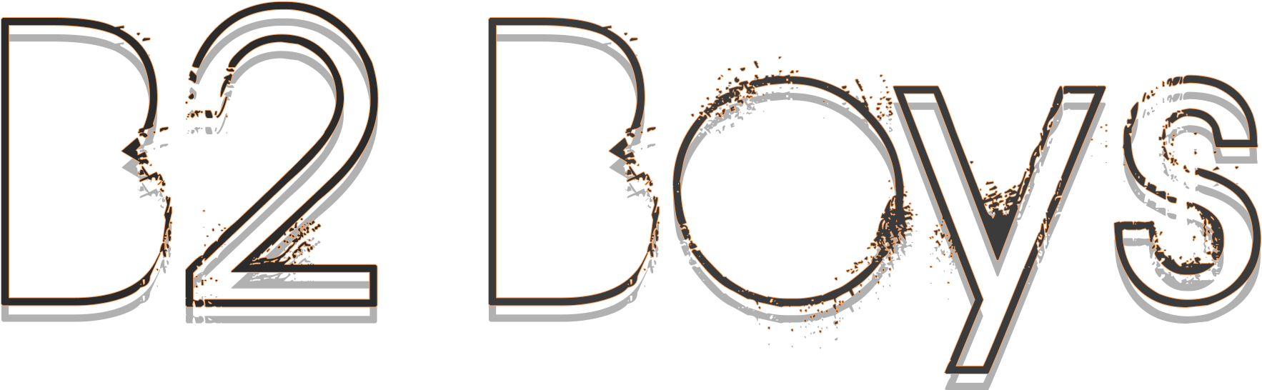 B2 Boys Logo - White (2000x2000), Png Download