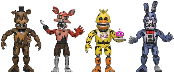 Five Nights At Freddy's - Nightmare Bonnie Figuras (600x600), Png Download