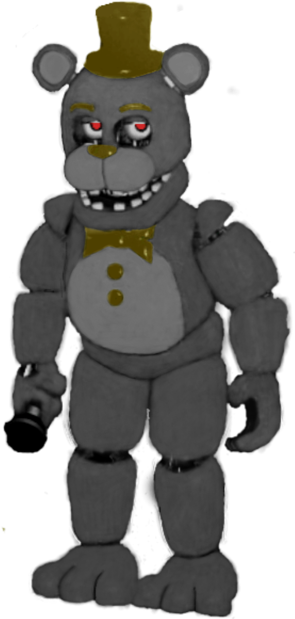Unwithered Nightmare Fnaf 2 Hallway - Fnaf 2 Old Freddy Full Body (689x1334), Png Download