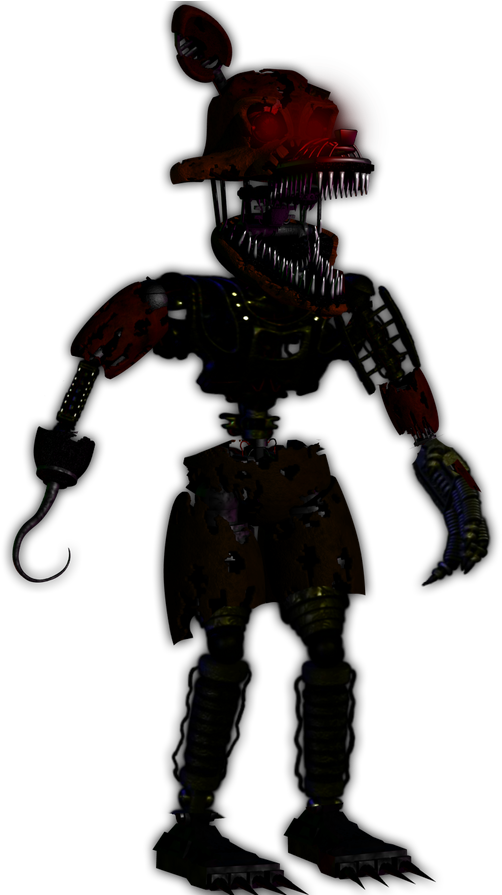 Ignited Location Edit Nightmare Foxy By Vyn Ed - Nightmare Ignited Foxy (894x894), Png Download