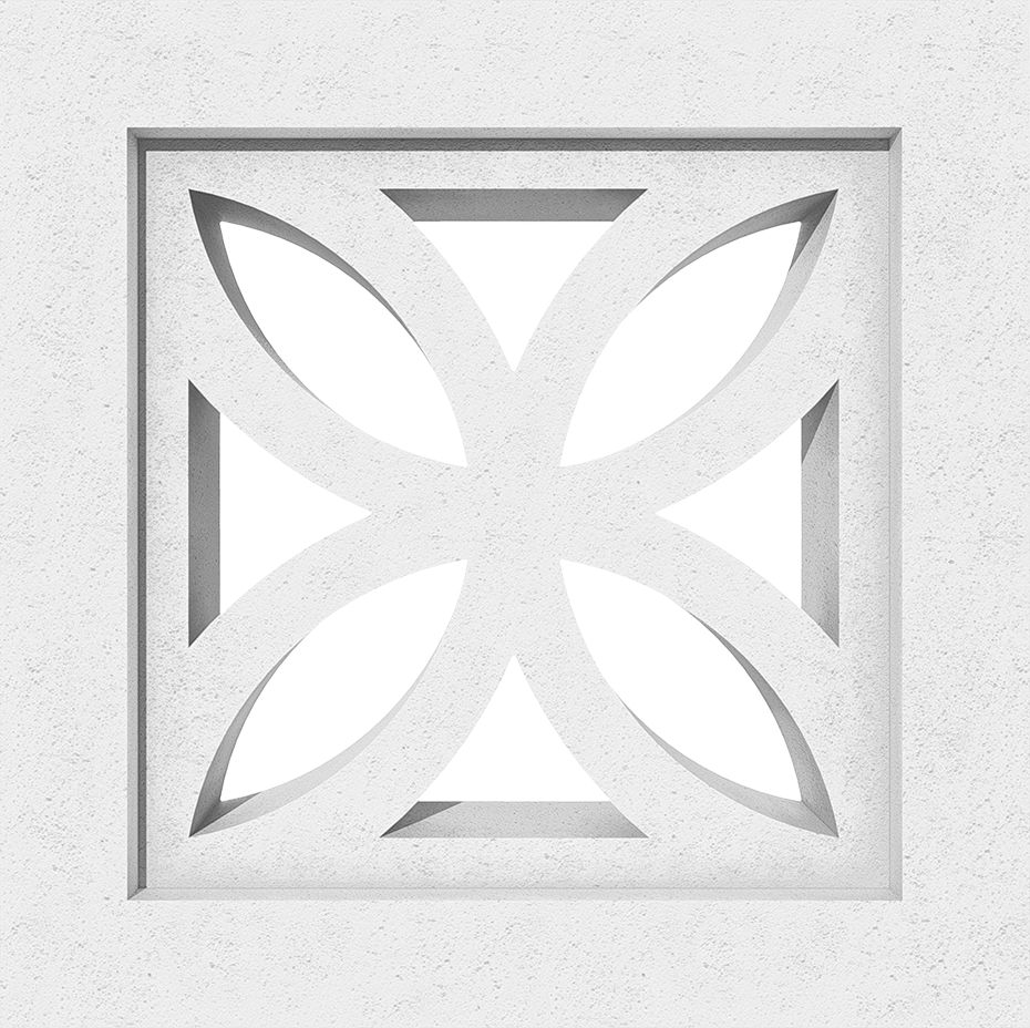 Gạch Bông Gió Hoa Mai Block - Emblem (930x928), Png Download