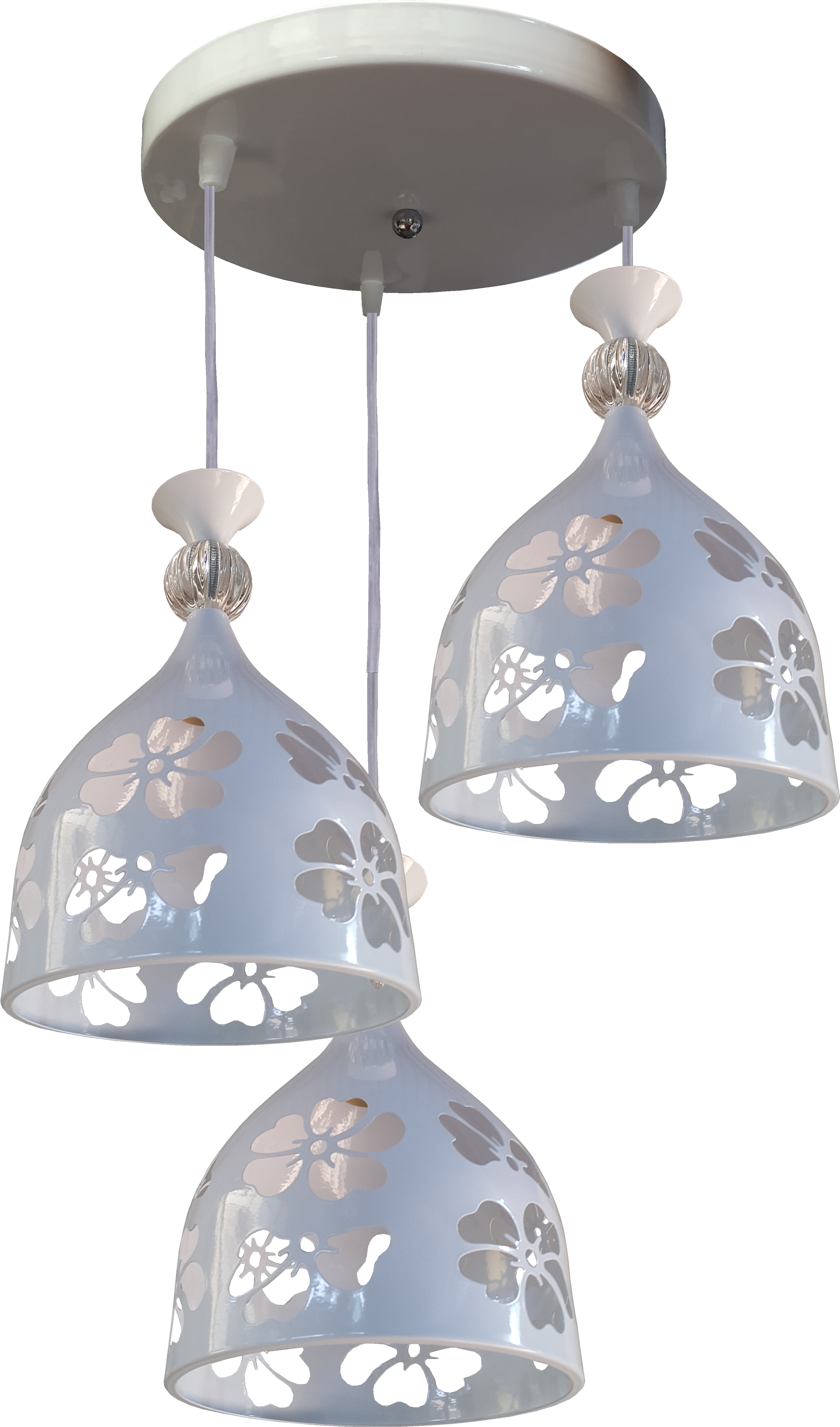 Đèn Thả 3 Hoa Mai T037/3 - Lampshade (3424x5568), Png Download